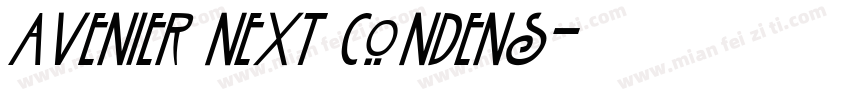 Avenier Next Condens字体转换